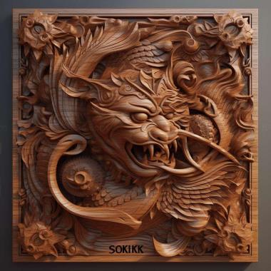 Patterns and decorations Smok 3 3d model